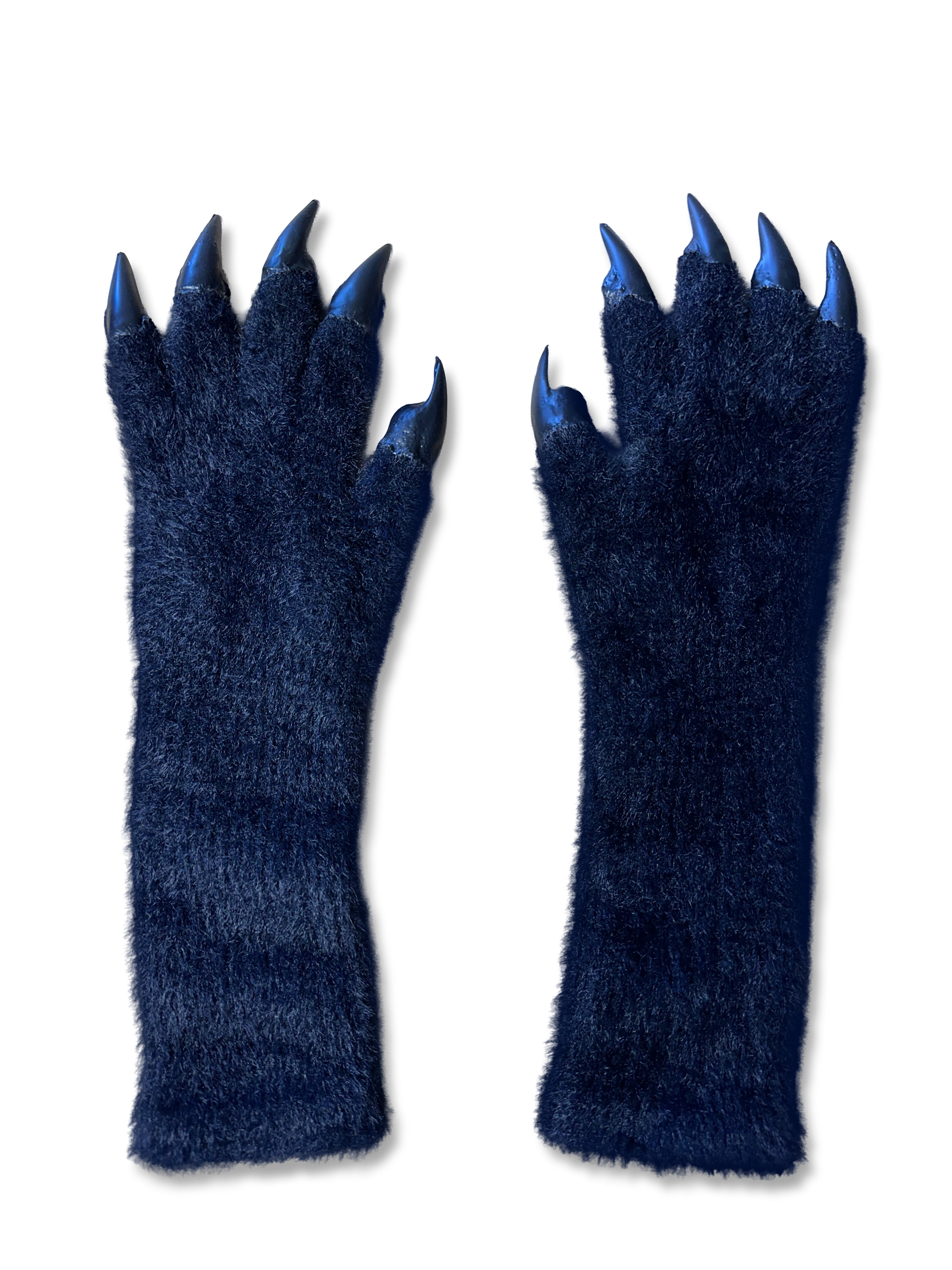 Black Cat Fuzzy Gloves