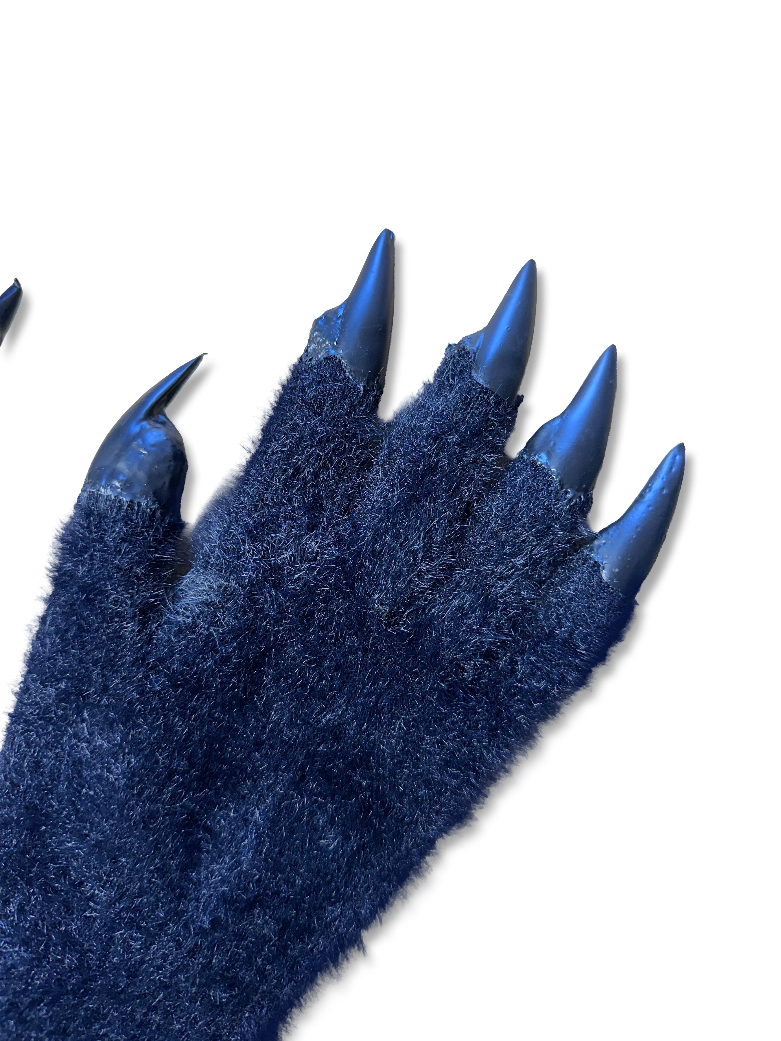 Black Cat Fuzzy Gloves